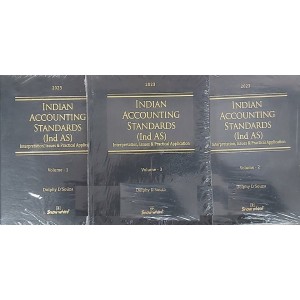 Snow White Publication's Indian Accounting Standards (Ind-AS) with CD by Dolphy D'Souza [3 Vols. Edn. 2023] 